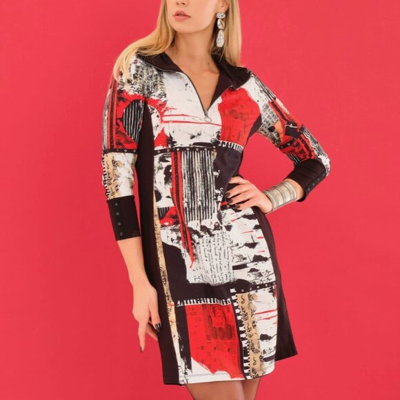 Dolcezza Abstract Dress. - Picture 2 of 2